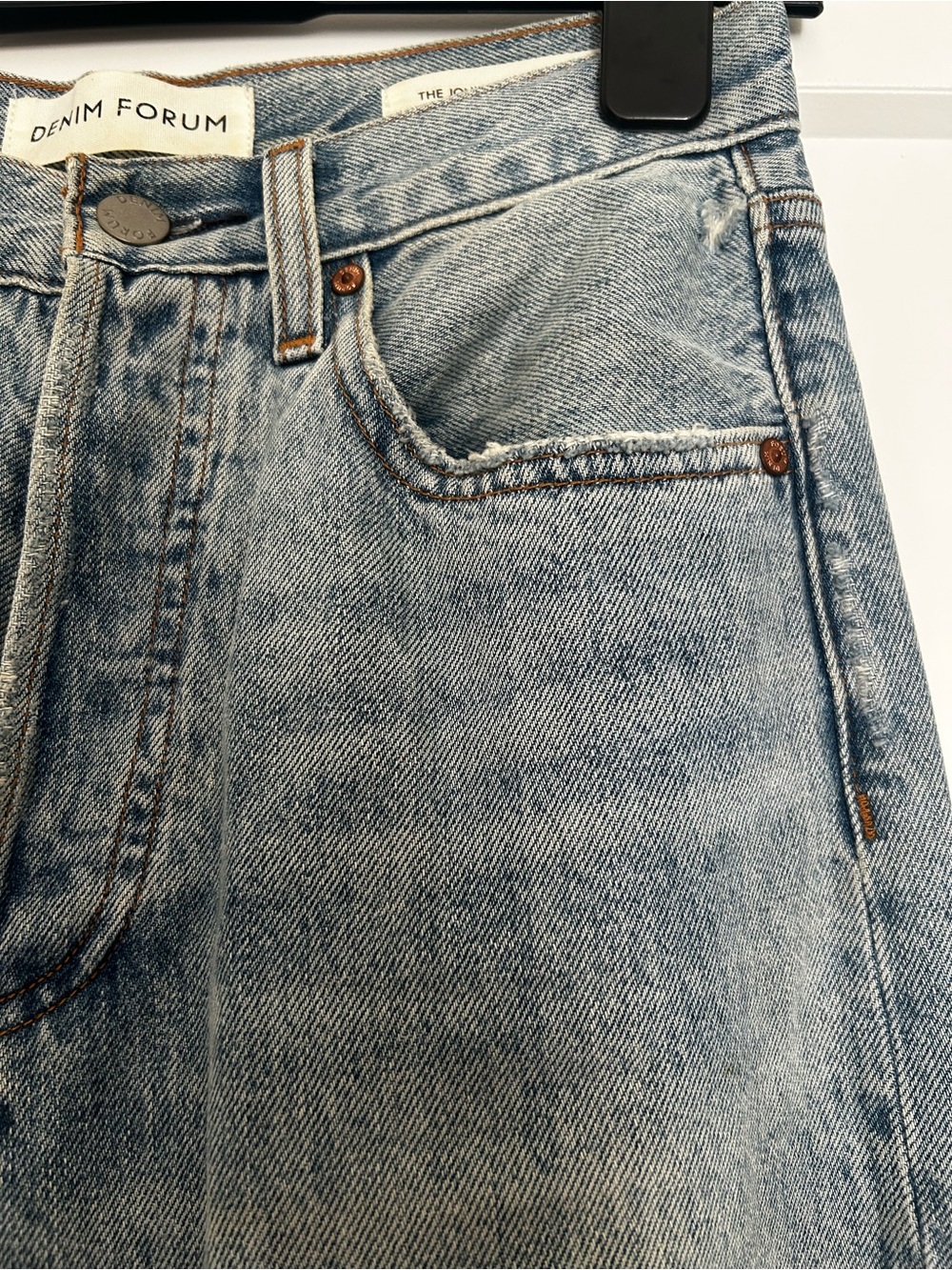 Denim Forum The Joni High Rise Loose 29L Straight Leg size 24 - Picture 7 of 15